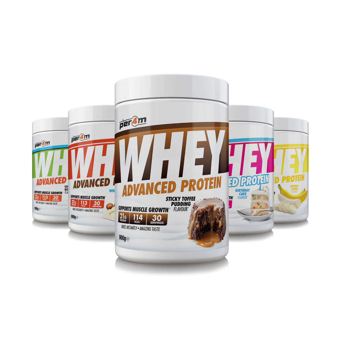 PER4M Advanced Whey Protein 900g tub