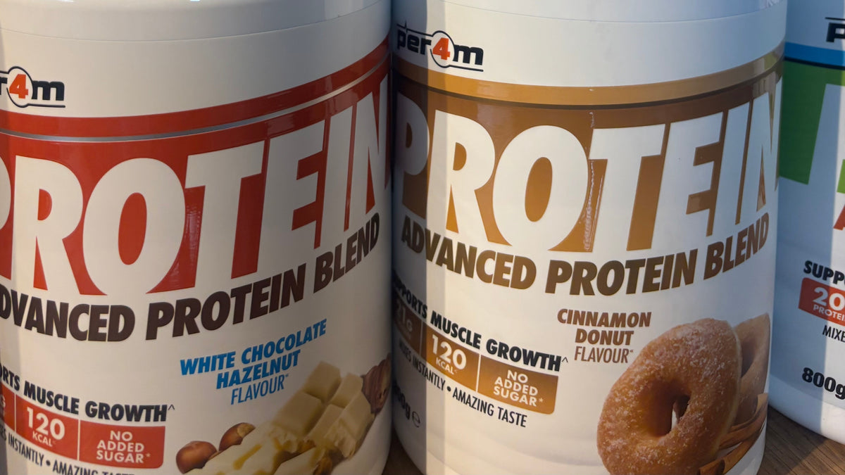 Per4m Advanced Protein Blend tubs