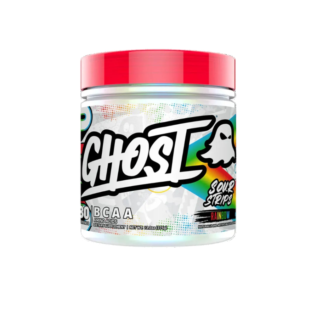 Ghost BCAA 30 Servings Sour Strips Rainbow