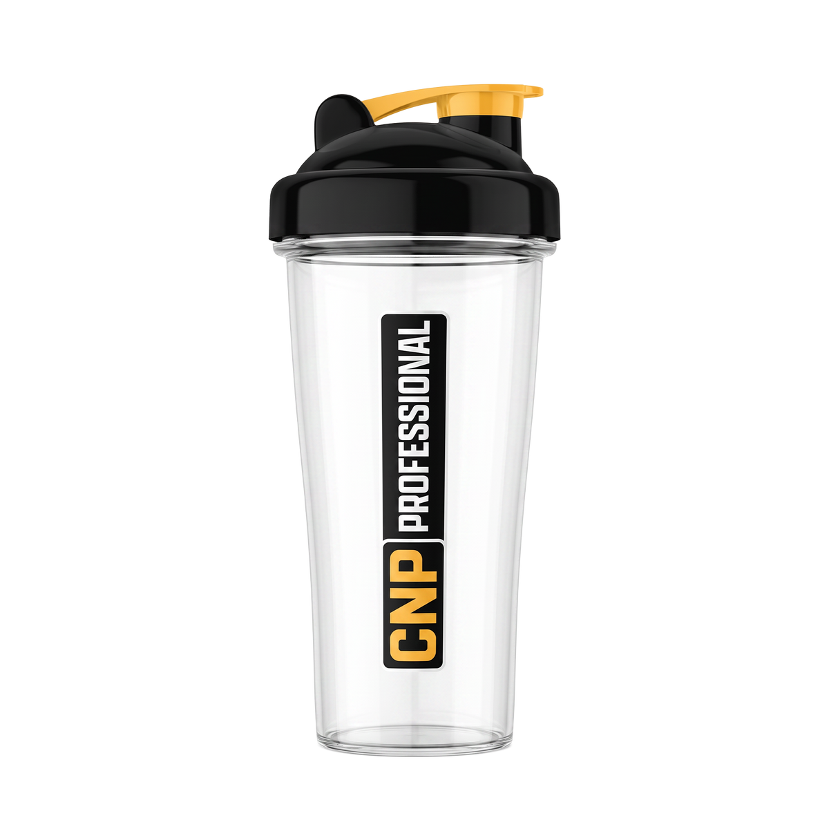 CNP Professional Shaker Bottle 700ml Clear with Black Lid