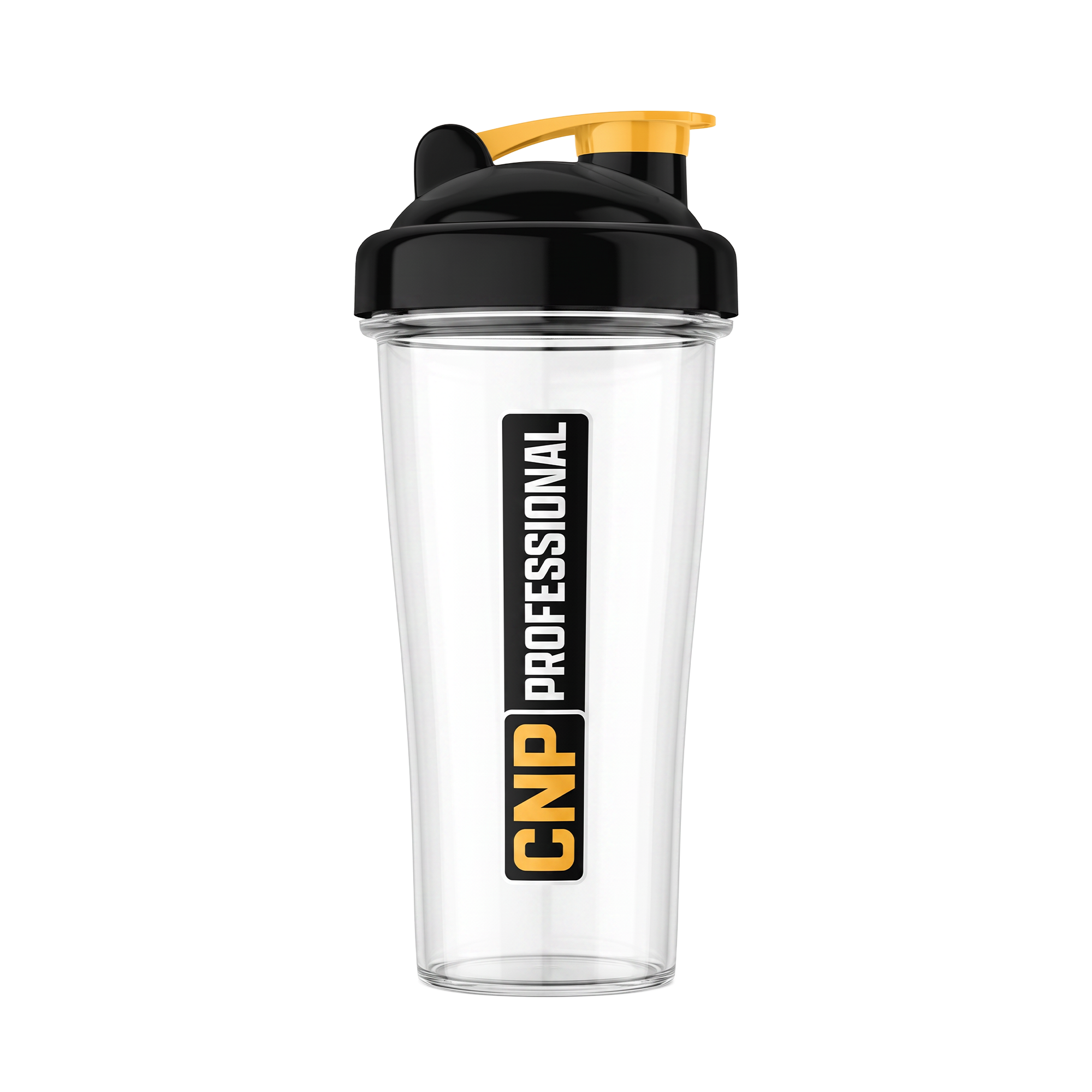 CNP Professional Shaker Bottle 700ml Clear with Black Lid