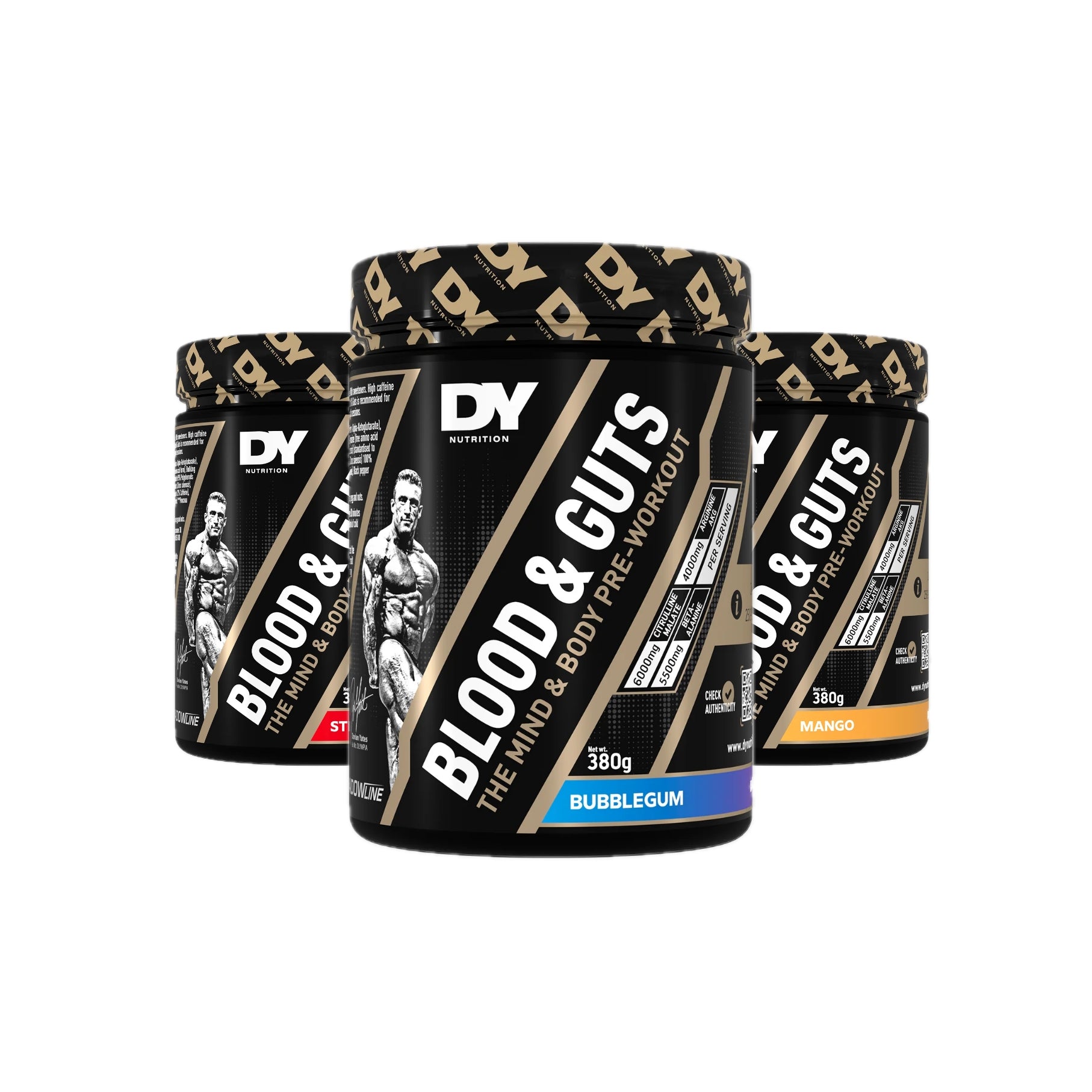 DY Nutrition Blood & Guts The Mind & Body Pre-workout (380g)
