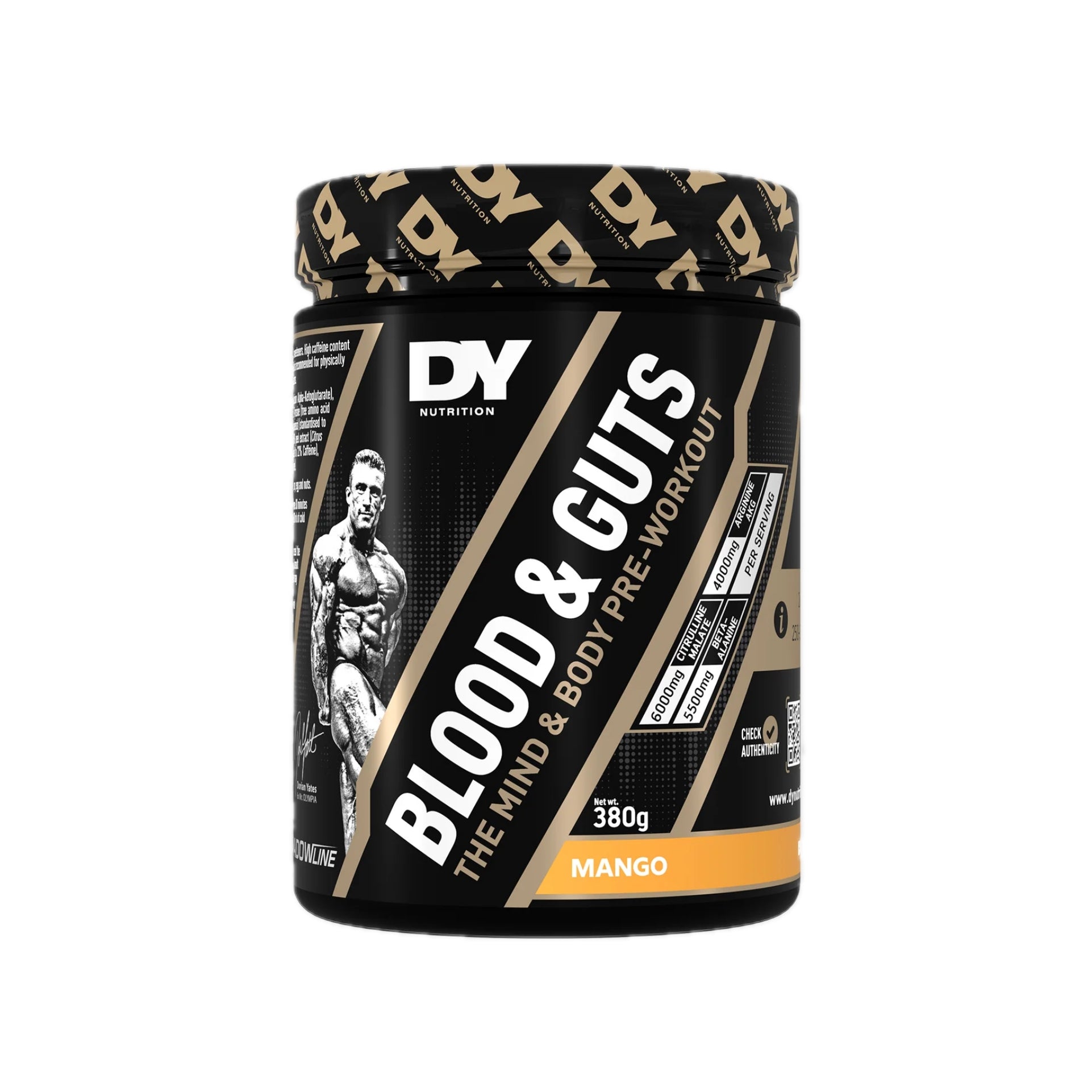 DY Nutrition Blood & Guts The Mind & Body Pre-workout (380g)