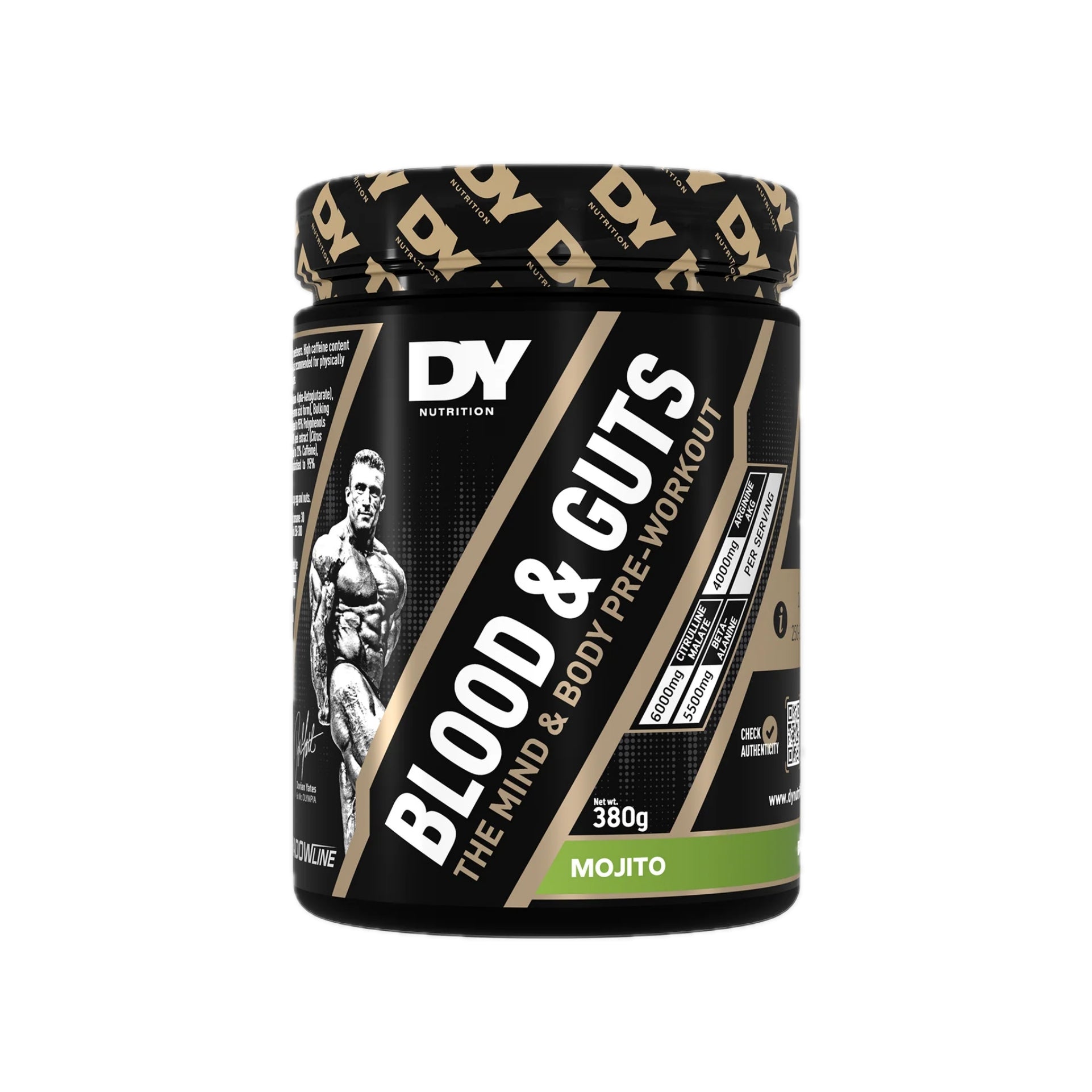 DY Nutrition Blood & Guts The Mind & Body Pre-workout (380g)