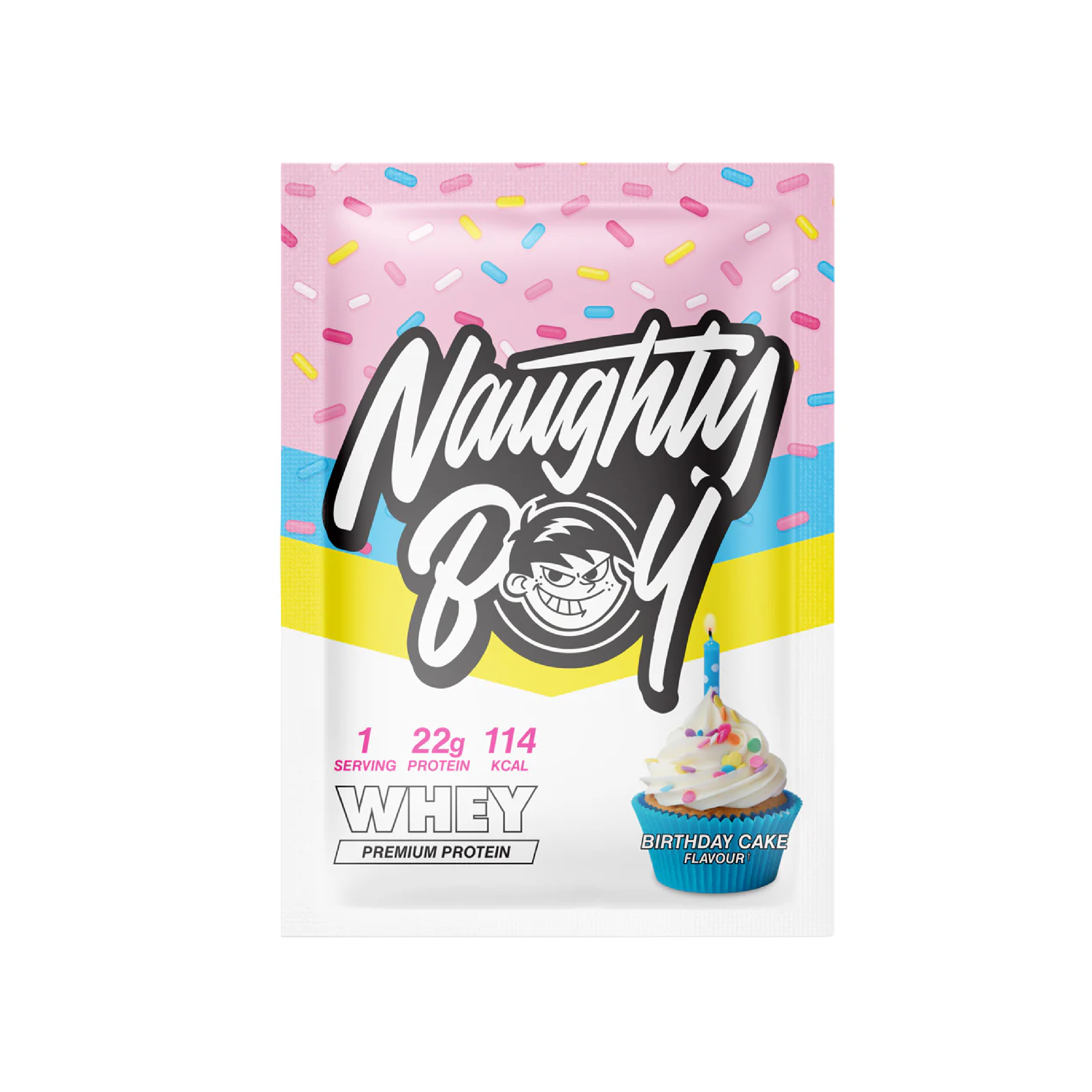 Naughty Boy Whey Protein Powder Sample Sachet