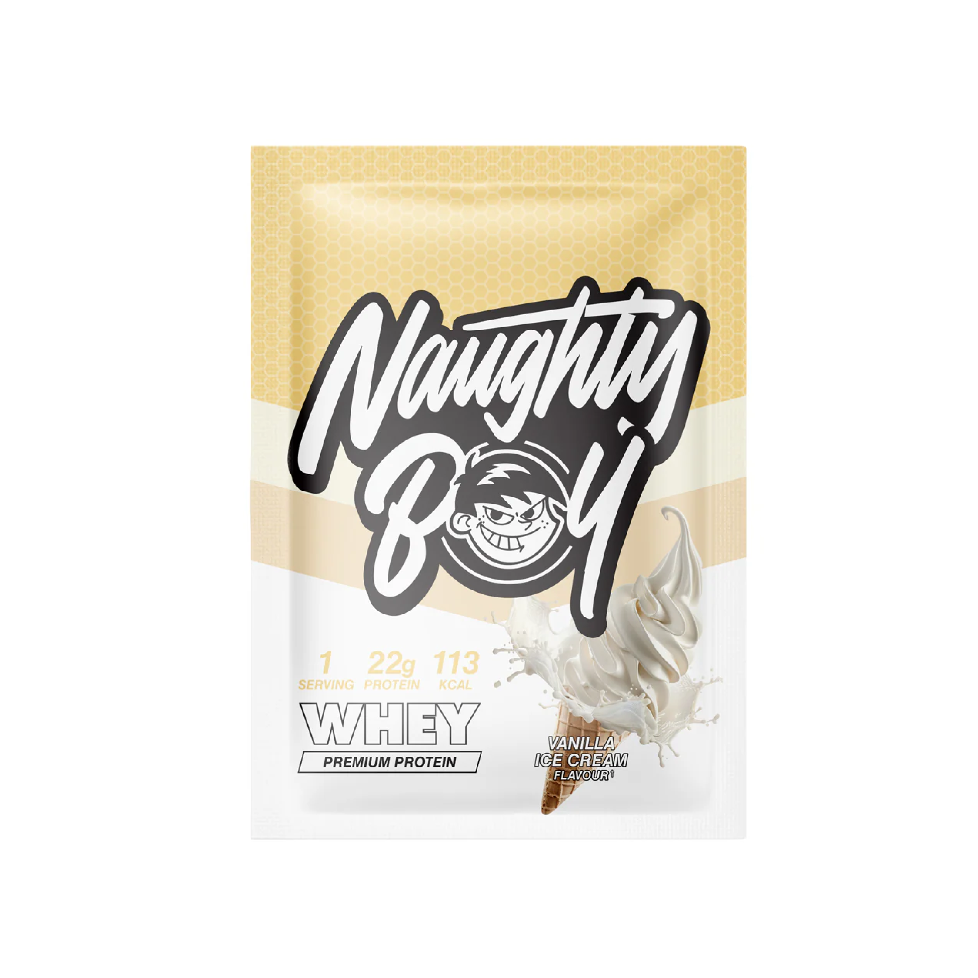 Naughty Boy Whey Protein Powder Sample Sachet