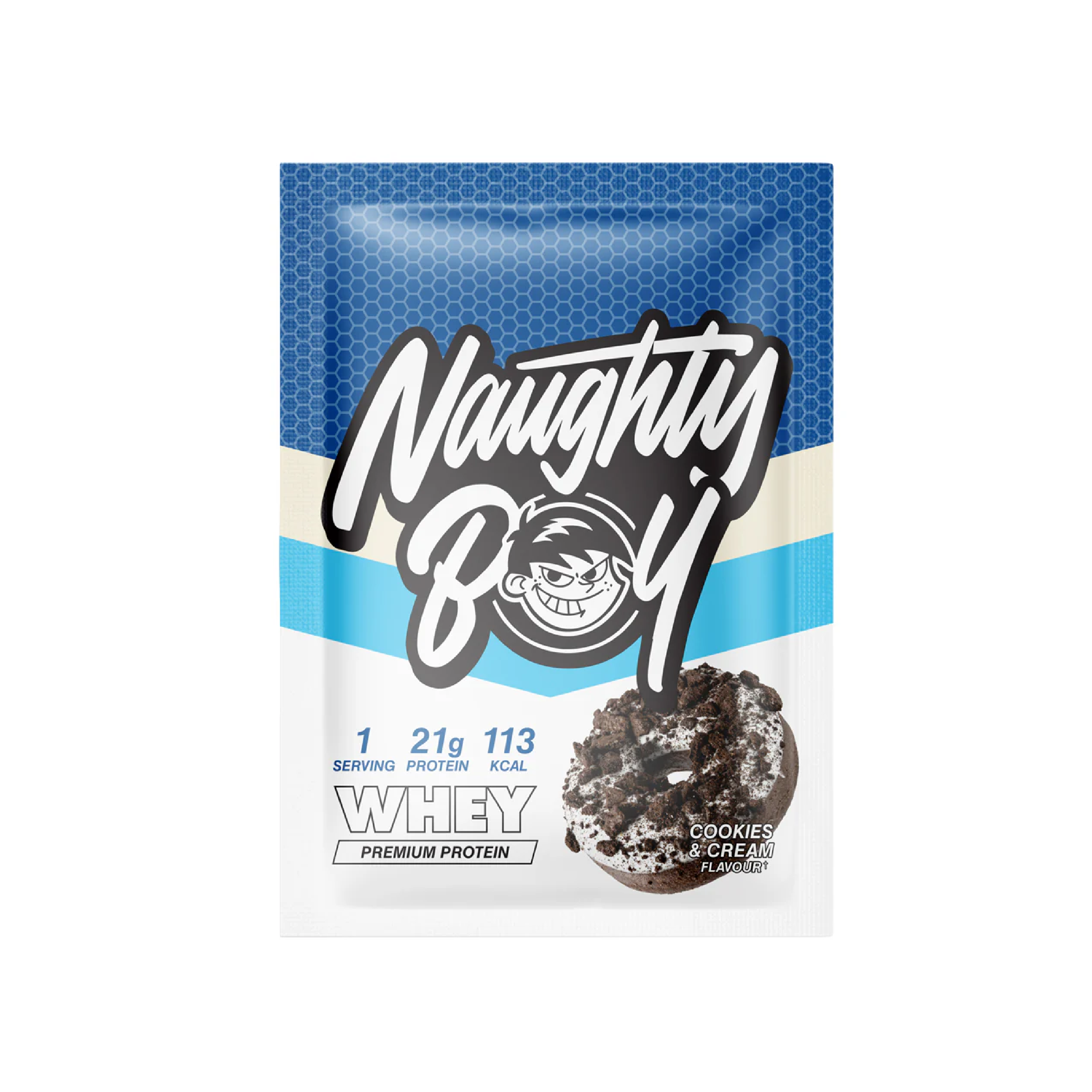 Naughty Boy Whey Protein Powder Sample Sachet
