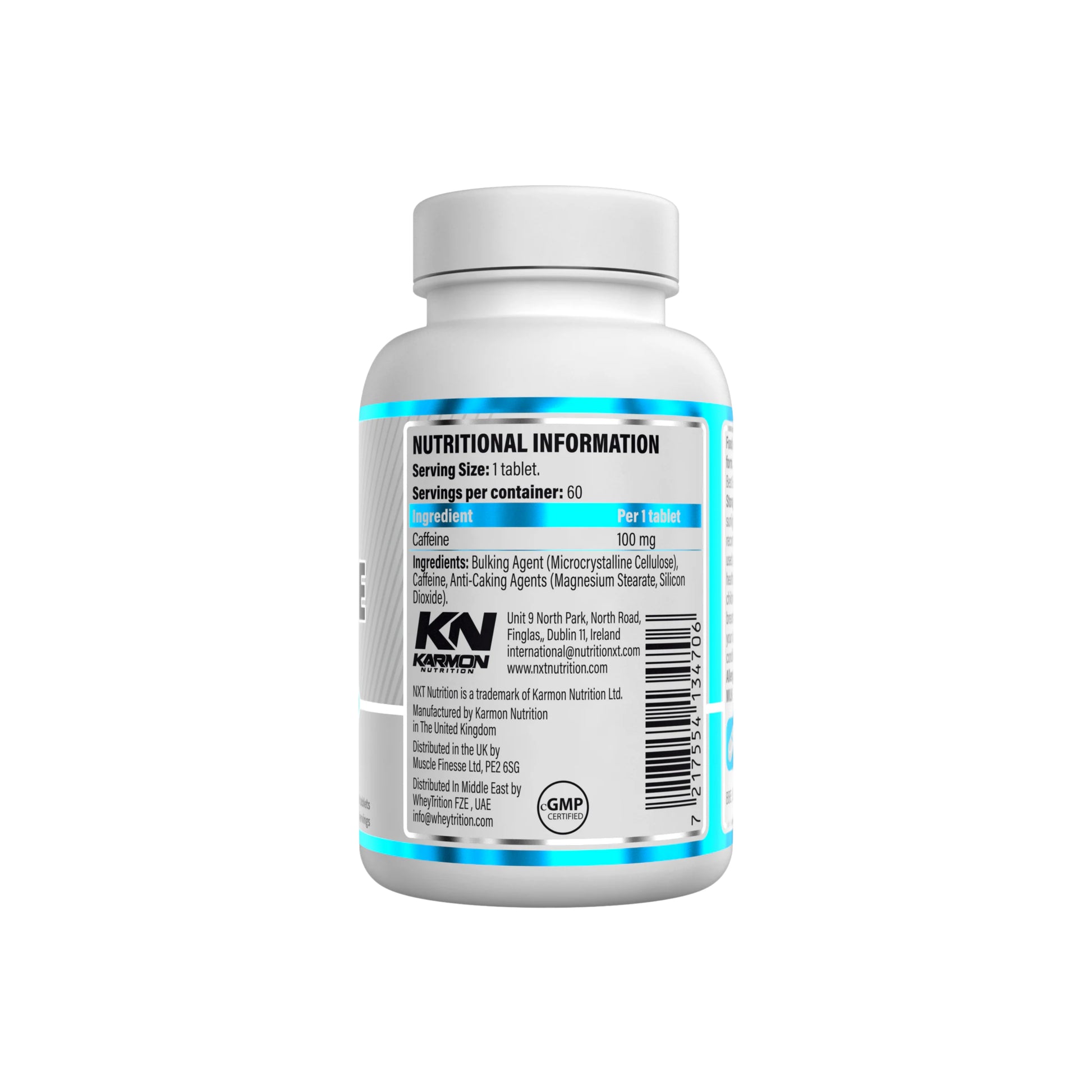 NXT Nutrition Caffeine - 60 tablets