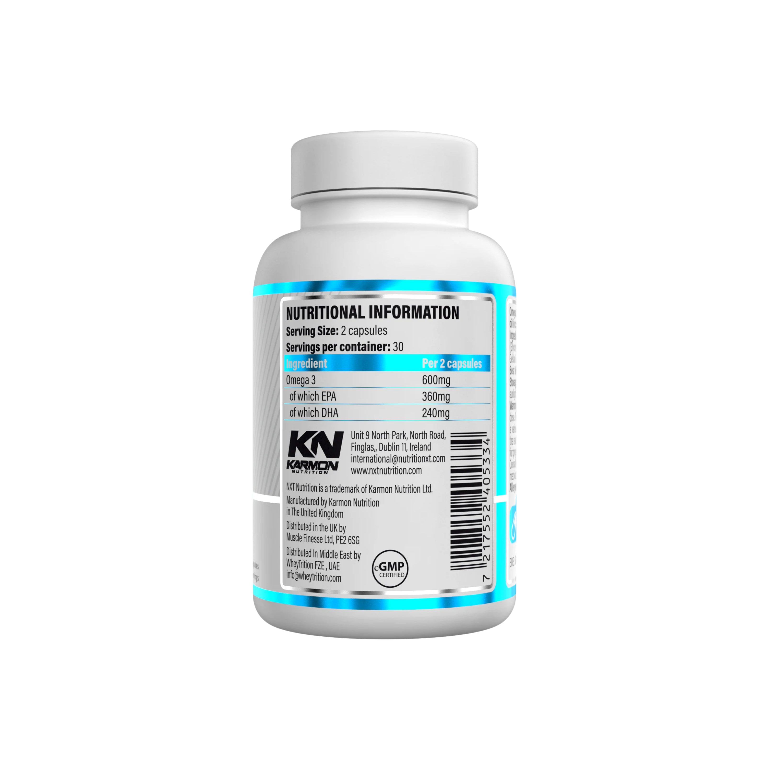 NXT Nutriton Omega 3 - 60 capsules