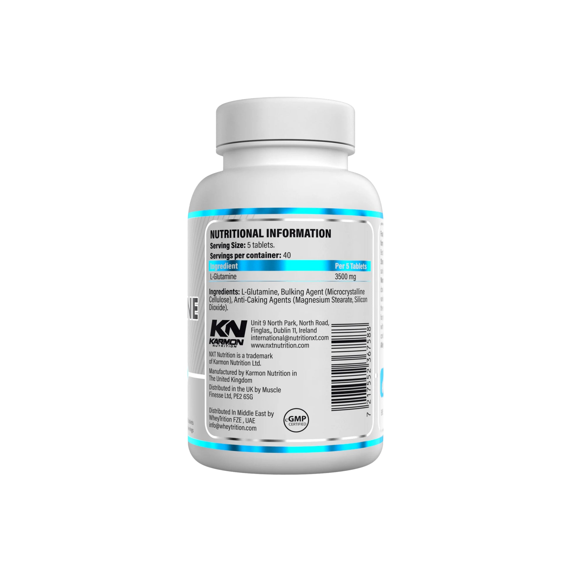 NXT Nutriton Glutamine Tablets - 200 tabs