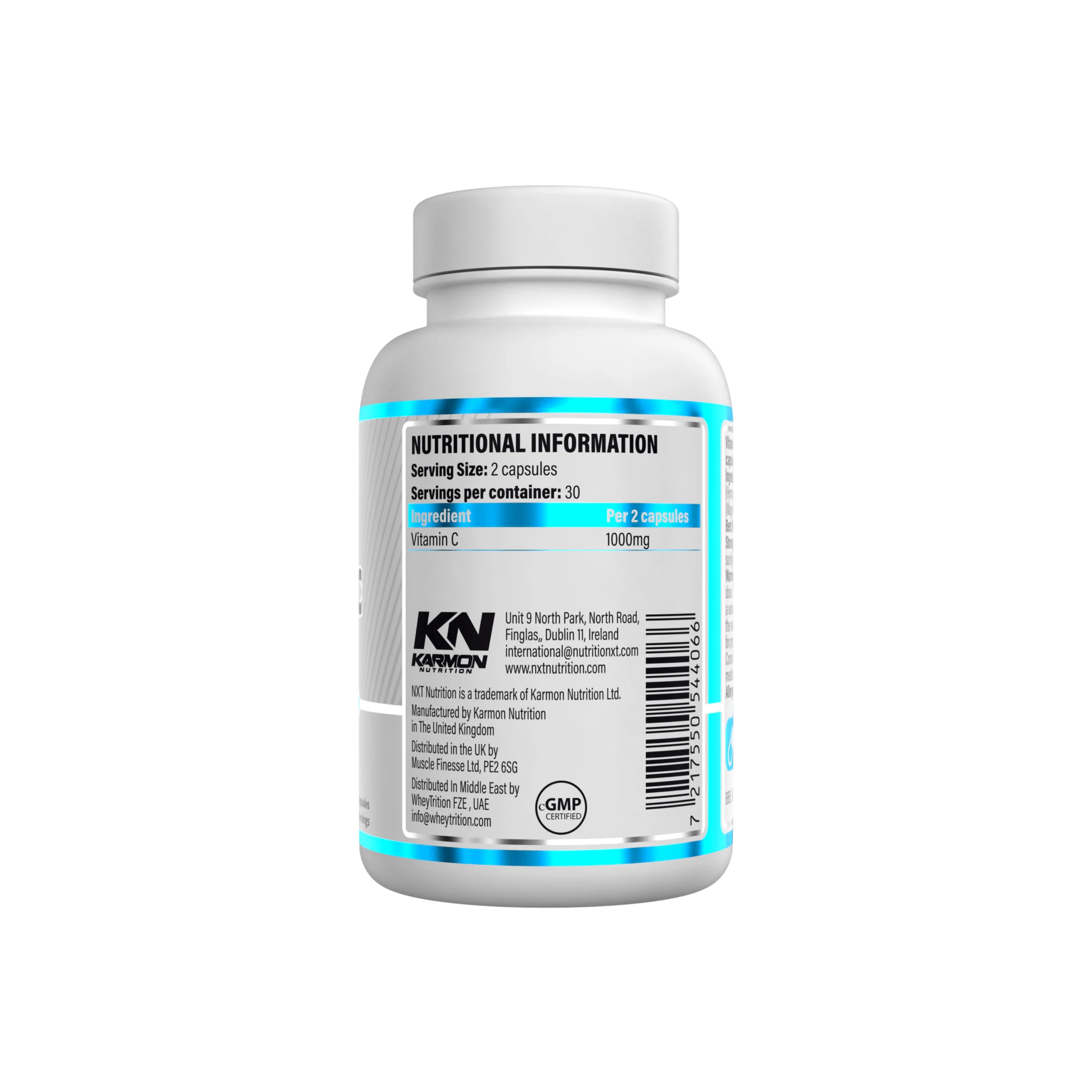 NXT Nutriton Vitamin C - 60 capsules