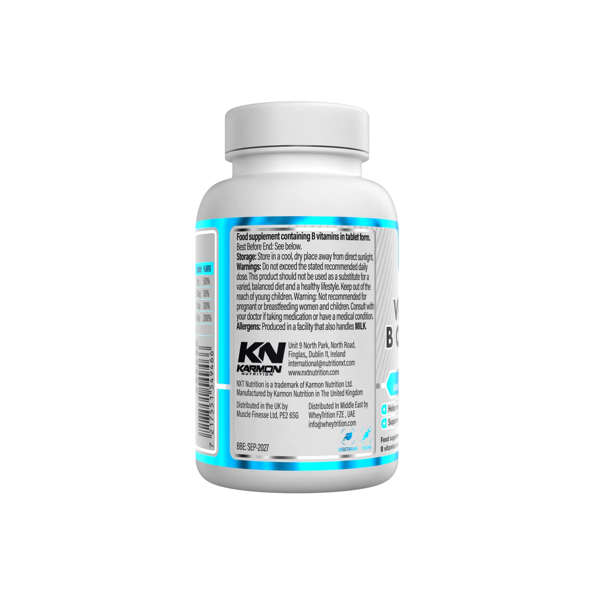 NXT Nutrition Vitamin B Complex - 30 tablets