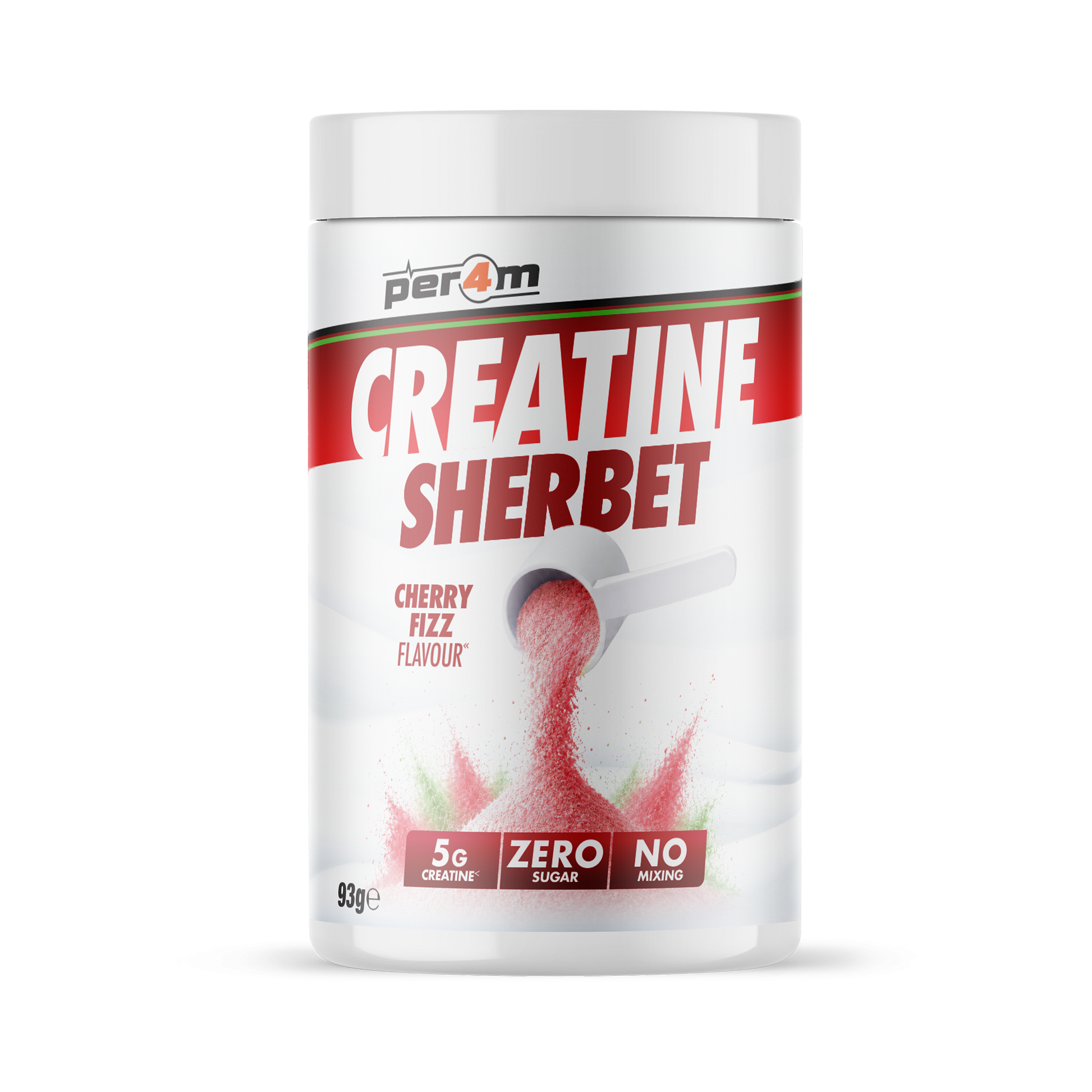 Per4m Creatine Sherbet 93g Cherry Fizz