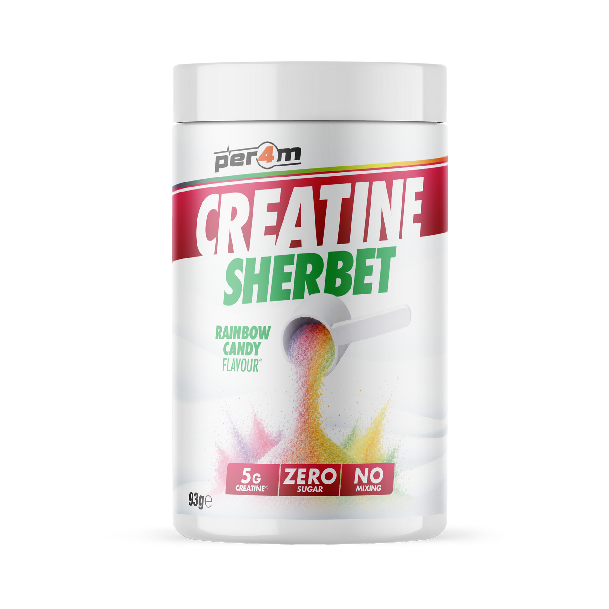 Per4m Creatine Sherbet 93g Rainbow Candy