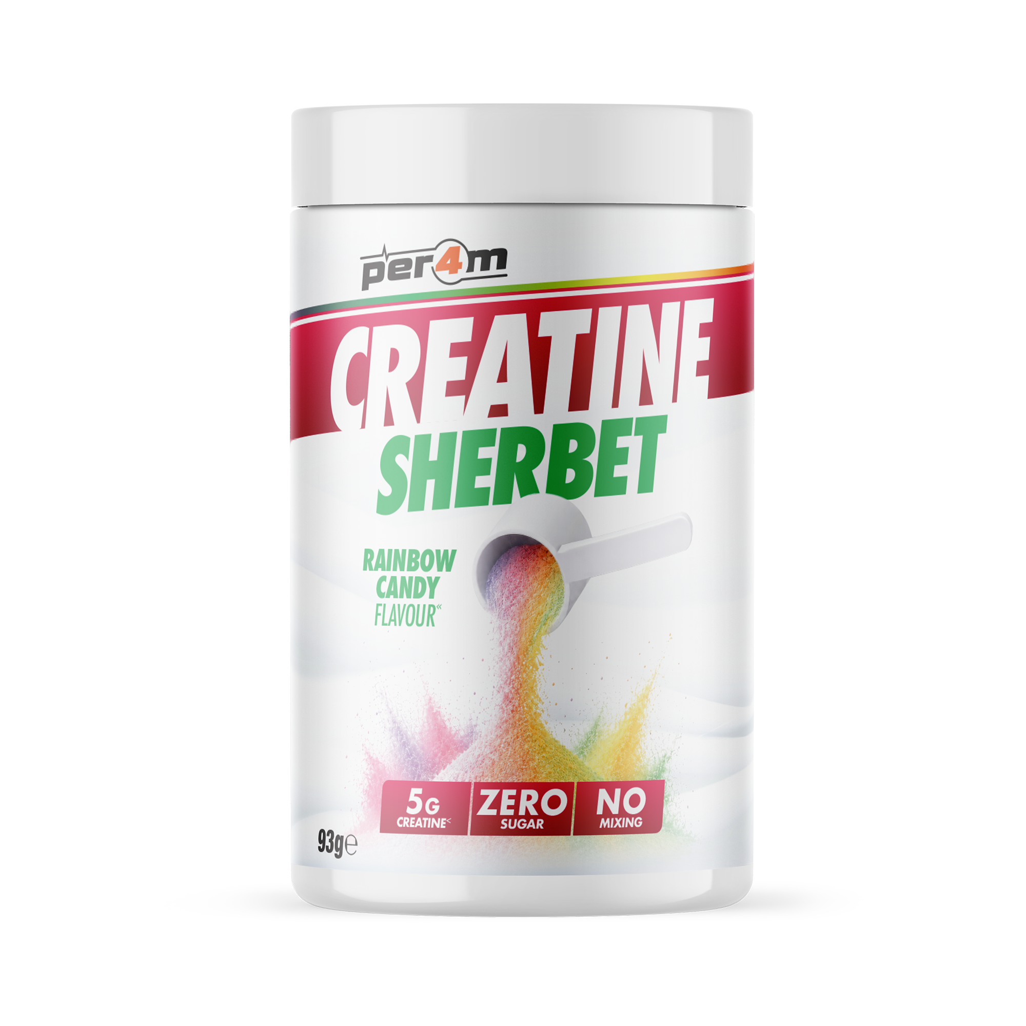 Per4m Creatine Sherbet 93g Rainbow Candy