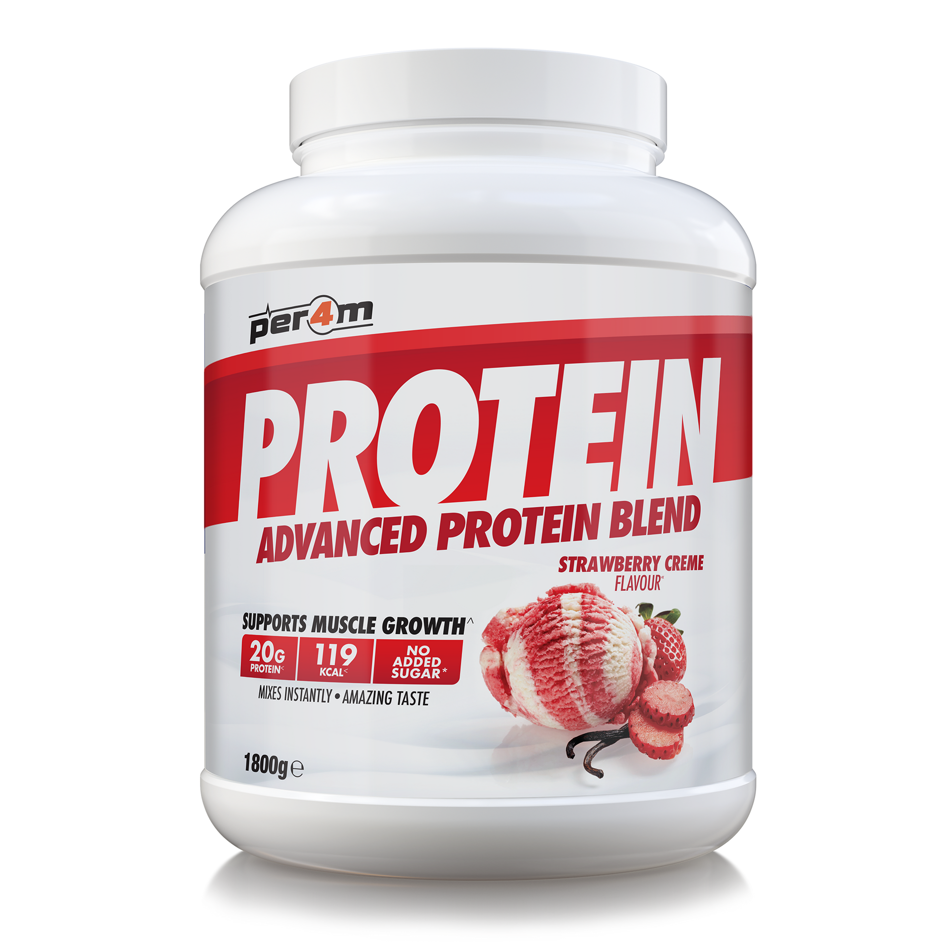 Per4m Advanced Protein Blend 1.8kg Strawberry Creme