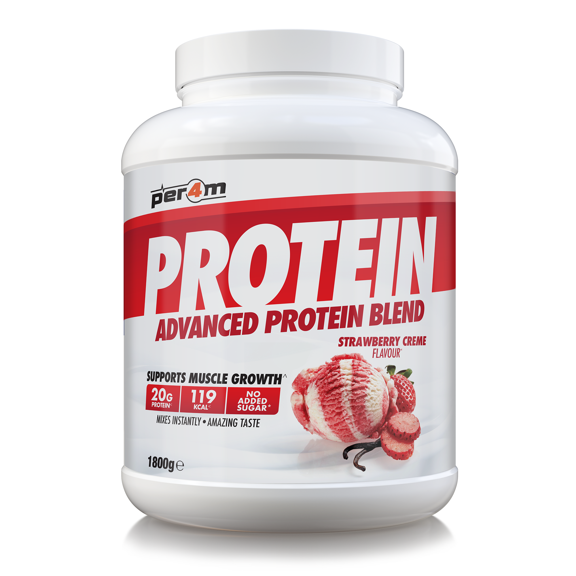 Per4m Advanced Protein Blend 1.8kg Strawberry Creme