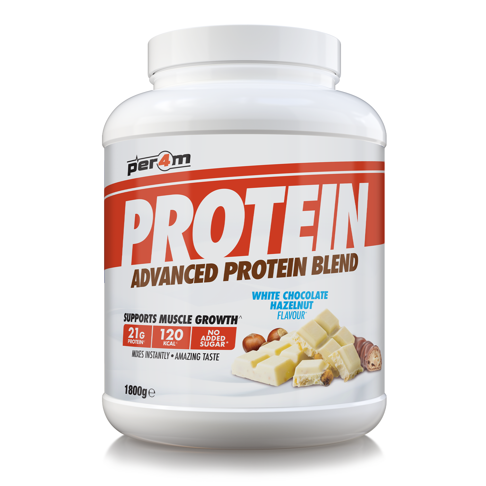 Per4m Advanced Protein Blend 1.8kg White Chocolate Hazelnut