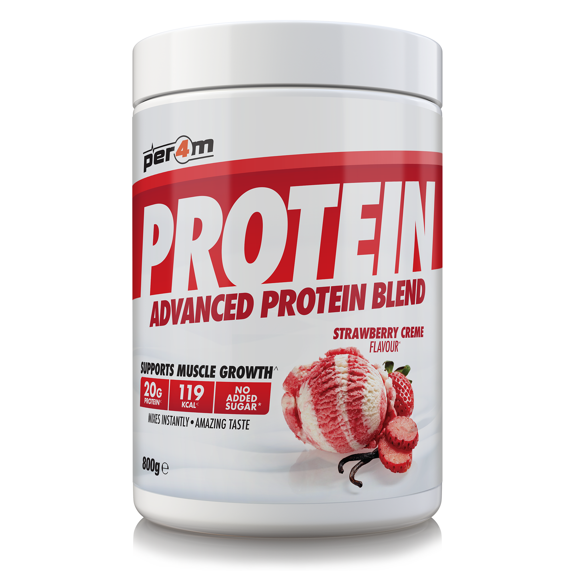 Per4m Advanced Protein Blend 800g Strawberry Creme