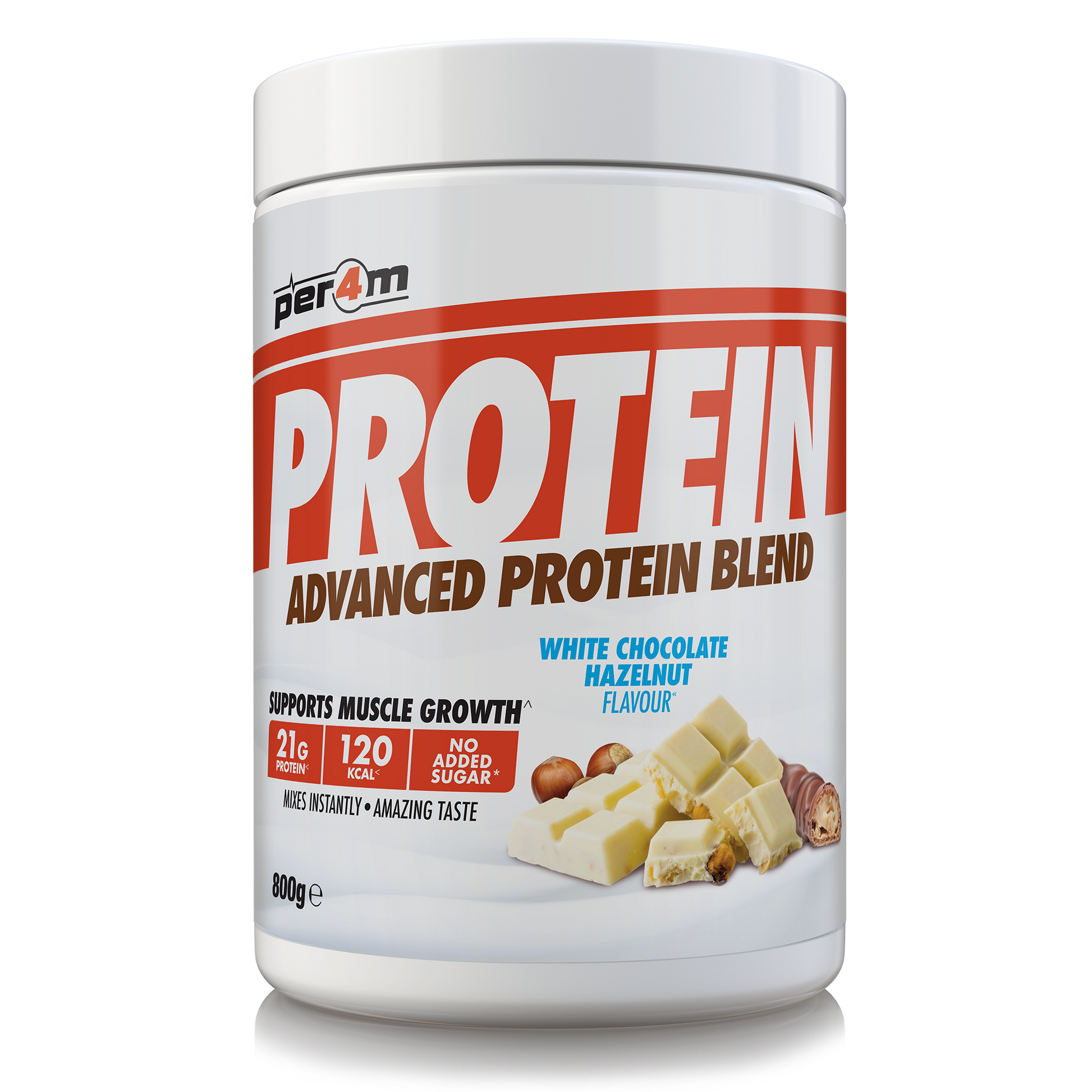 Per4m Advanced Protein Blend 800g White Chocolate Hazelnut