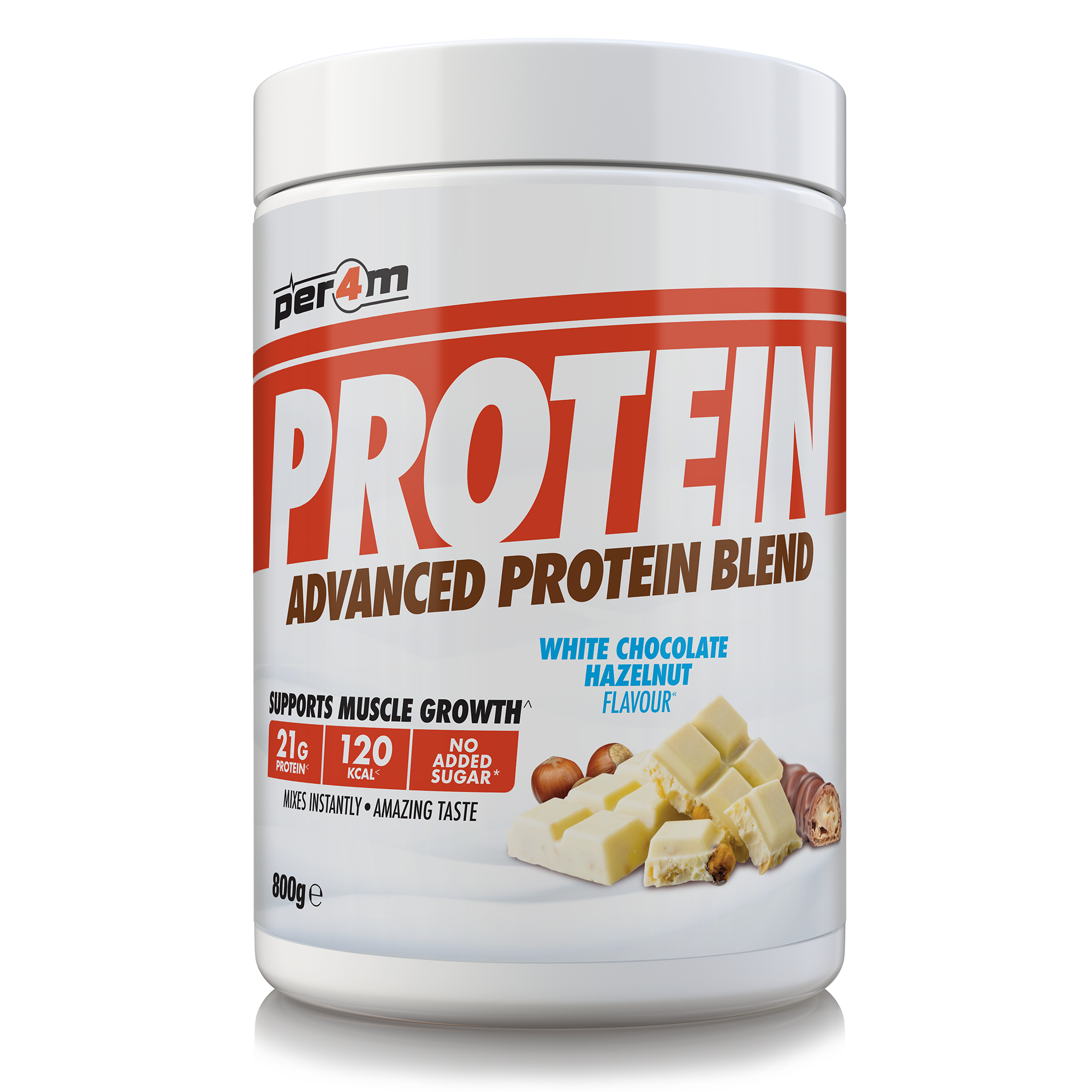 Per4m Advanced Protein Blend 800g White Chocolate Hazelnut