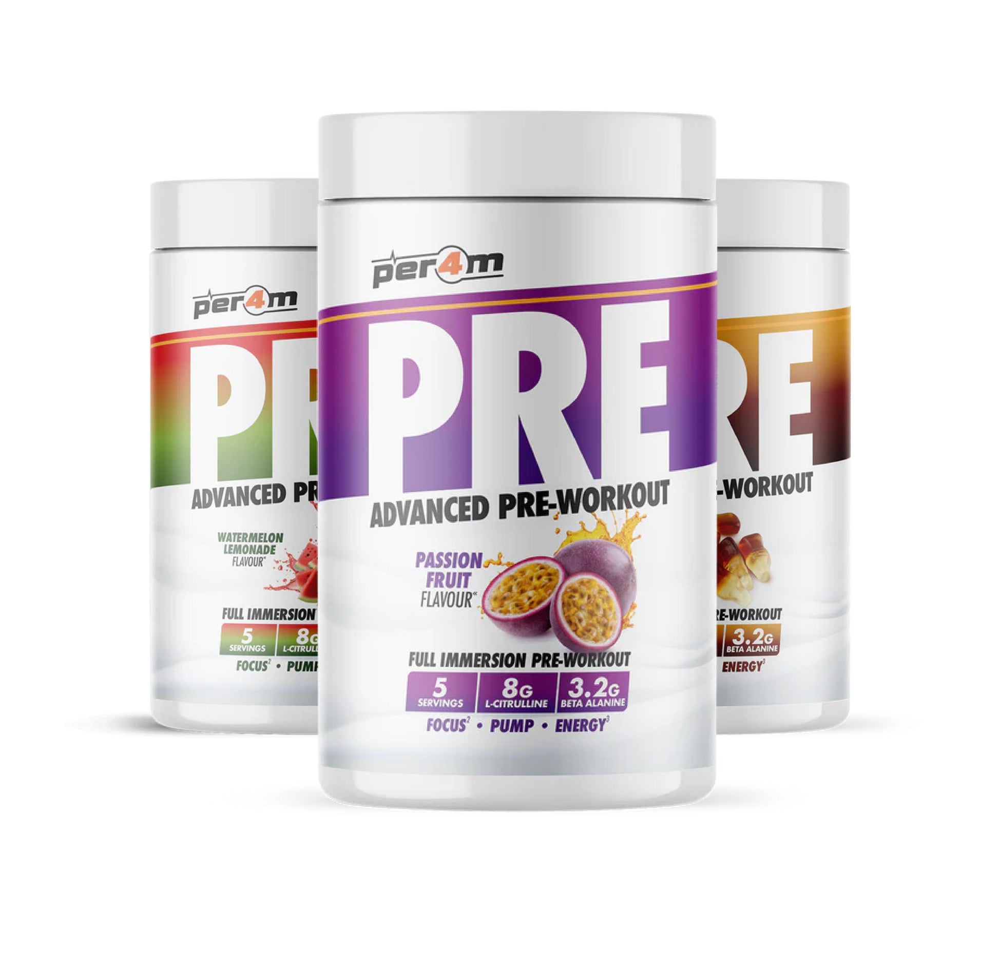Per4m 'PRE' Advanced Pre Workout Powder Formula (95g) - 5 Servings - Trial Size